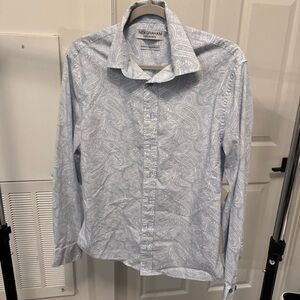 Men's Light Blue Paisley Dress Shirt